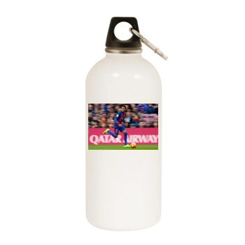 Neymar White Water Bottle With Carabiner