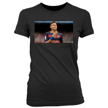 Neymar Women's Junior Cut Crewneck T-Shirt