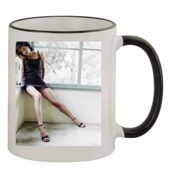 Asia Argento 11oz Colored Rim & Handle Mug