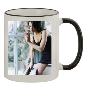 Asia Argento 11oz Colored Rim & Handle Mug