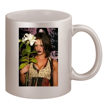 Asia Argento 11oz Metallic Silver Mug