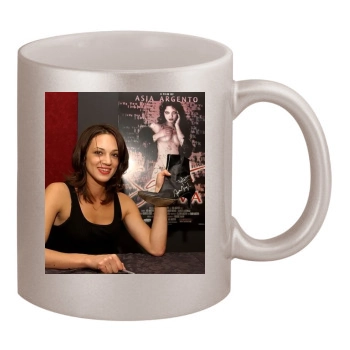 Asia Argento 11oz Metallic Silver Mug