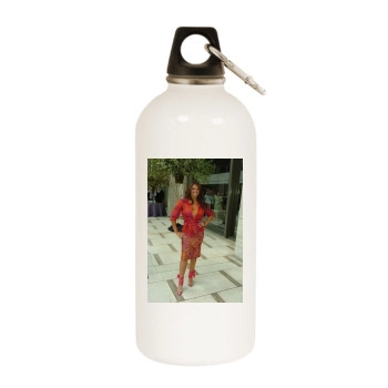 Barbara Bermudo White Water Bottle With Carabiner