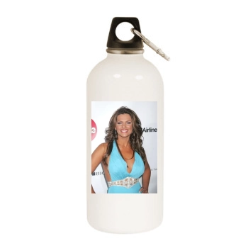 Barbara Bermudo White Water Bottle With Carabiner