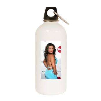 Barbara Bermudo White Water Bottle With Carabiner