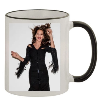 Christy Turlington 11oz Colored Rim & Handle Mug