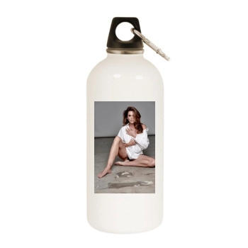 Cindy Crawford White Water Bottle With Carabiner