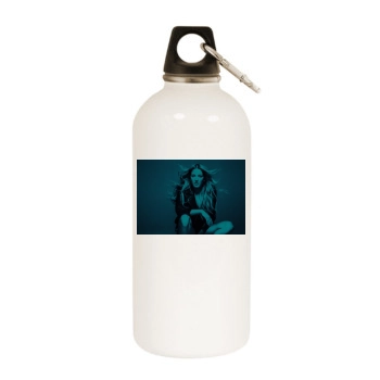 Ellie Goulding White Water Bottle With Carabiner