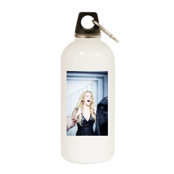 Ellie Goulding White Water Bottle With Carabiner