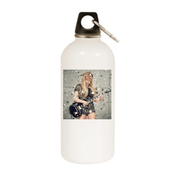 Ellie Goulding White Water Bottle With Carabiner