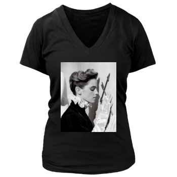 Emma Watson Women's Deep V-Neck TShirt