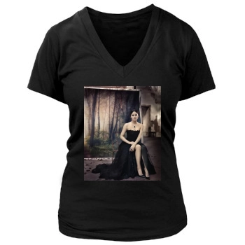 Emma Watson Women's Deep V-Neck TShirt