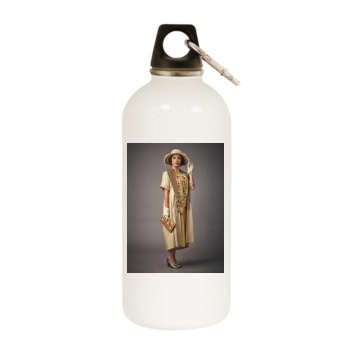 Eva Longoria White Water Bottle With Carabiner