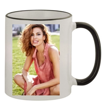 Eva Mendes 11oz Colored Rim & Handle Mug