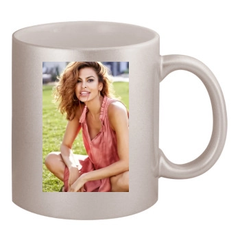 Eva Mendes 11oz Metallic Silver Mug