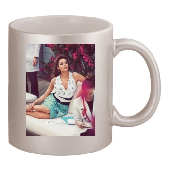 Eva Mendes 11oz Metallic Silver Mug