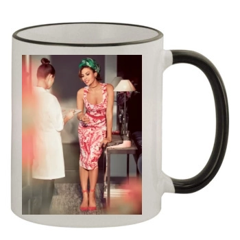 Eva Mendes 11oz Colored Rim & Handle Mug