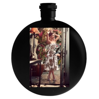 Eva Mendes Round Flask