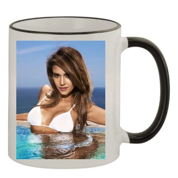 Jessica Alba 11oz Colored Rim & Handle Mug