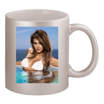 Jessica Alba 11oz Metallic Silver Mug