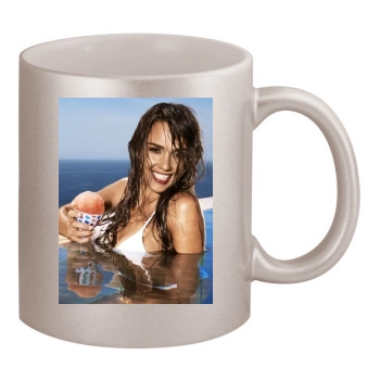 Jessica Alba 11oz Metallic Silver Mug