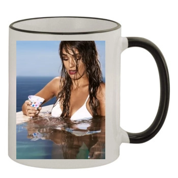 Jessica Alba 11oz Colored Rim & Handle Mug