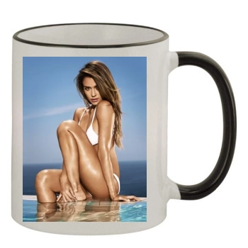 Jessica Alba 11oz Colored Rim & Handle Mug