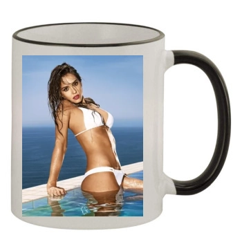 Jessica Alba 11oz Colored Rim & Handle Mug