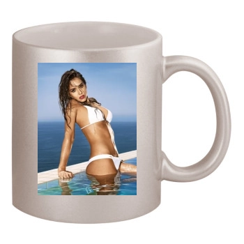 Jessica Alba 11oz Metallic Silver Mug