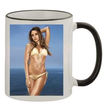 Jessica Alba 11oz Colored Rim & Handle Mug