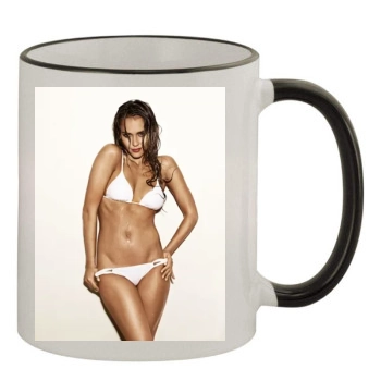 Jessica Alba 11oz Colored Rim & Handle Mug