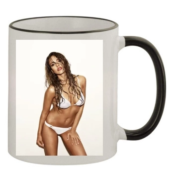 Jessica Alba 11oz Colored Rim & Handle Mug