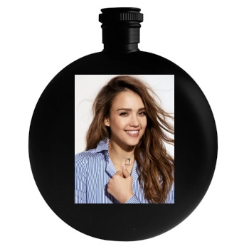 Jessica Alba Round Flask