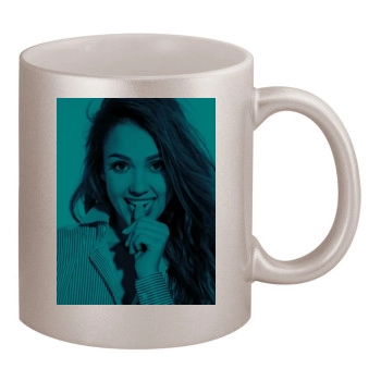 Jessica Alba 11oz Metallic Silver Mug