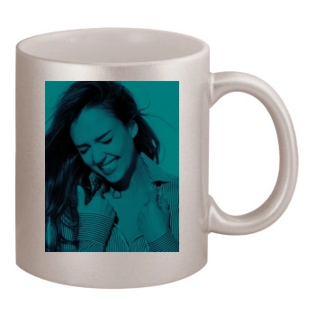 Jessica Alba 11oz Metallic Silver Mug