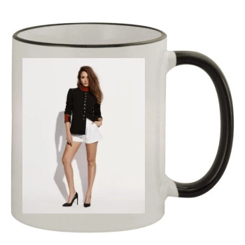 Jessica Alba 11oz Colored Rim & Handle Mug