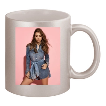 Jessica Alba 11oz Metallic Silver Mug