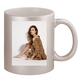 Jessica Alba 11oz Metallic Silver Mug