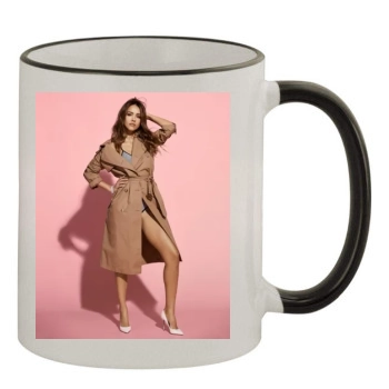 Jessica Alba 11oz Colored Rim & Handle Mug