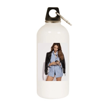 Jessica Alba White Water Bottle With Carabiner