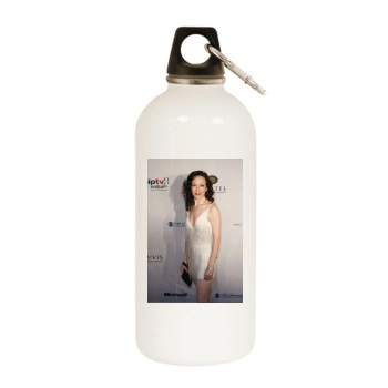 Bebe Neuwirth White Water Bottle With Carabiner