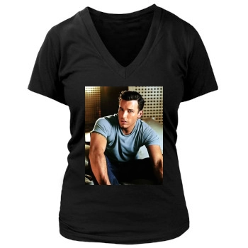 Ben Affleck Women's Deep V-Neck TShirt