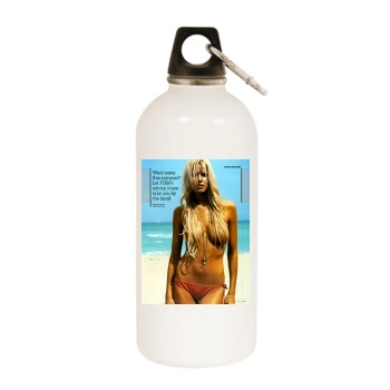 Beth Ostrosky White Water Bottle With Carabiner