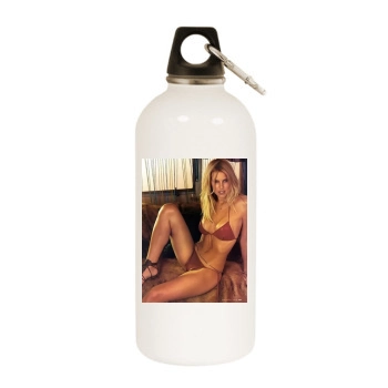 Beth Ostrosky White Water Bottle With Carabiner