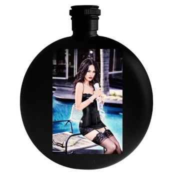 Megan Fox Round Flask