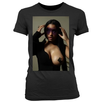 Nicki Minaj Women's Junior Cut Crewneck T-Shirt