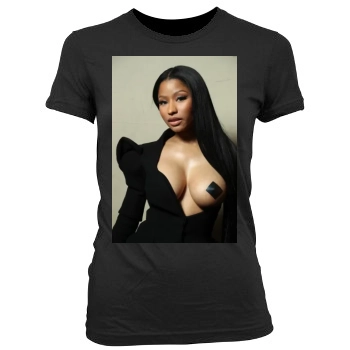 Nicki Minaj Women's Junior Cut Crewneck T-Shirt