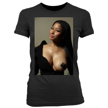 Nicki Minaj Women's Junior Cut Crewneck T-Shirt