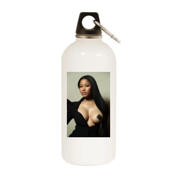 Nicki Minaj White Water Bottle With Carabiner