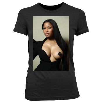 Nicki Minaj Women's Junior Cut Crewneck T-Shirt